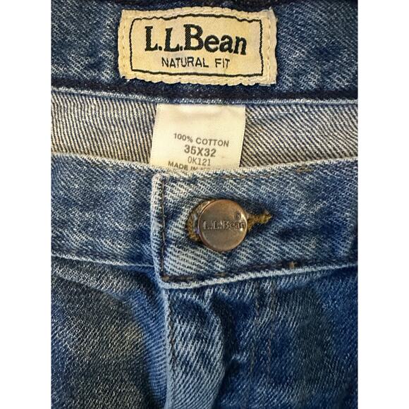 EUC L.L. Bean Classic Men’s Straight Leg Heritage Workwear Jeans Size 35x32 - Picture 6 of 7